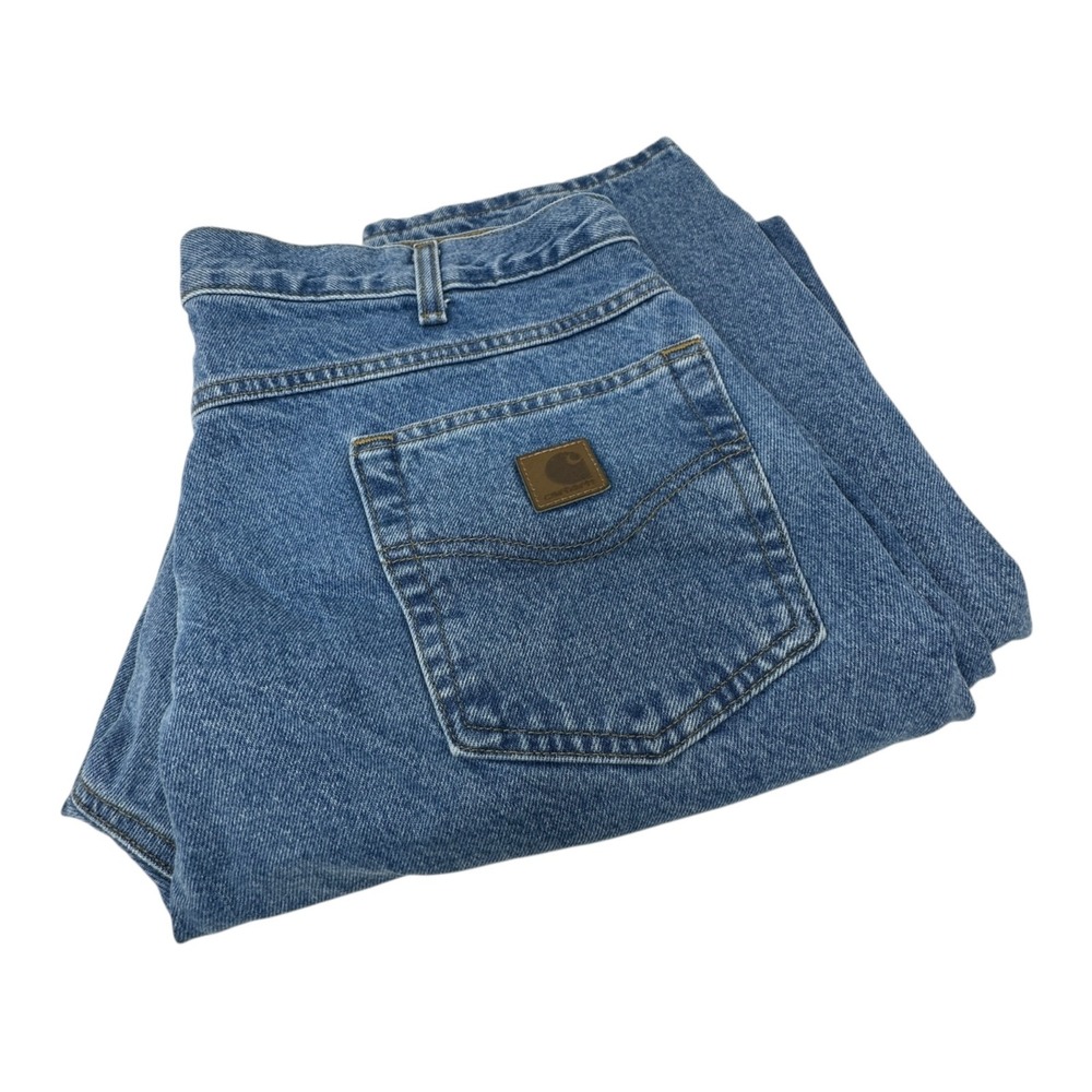 CARHARTT‎ B17 STW Relaxed Fit Jeans Light Wash 100% Cotton USA Workwear 38x36